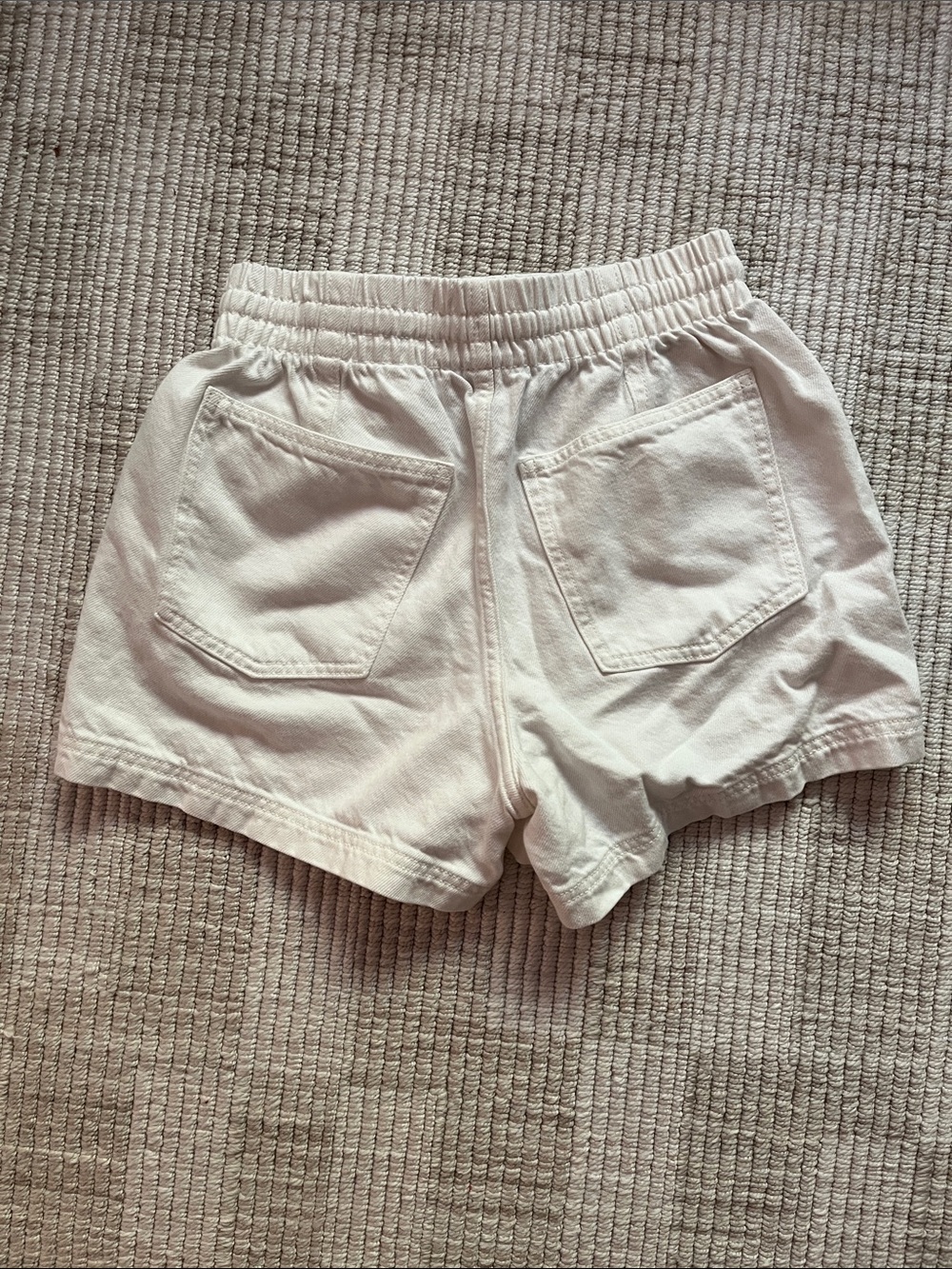 Universal Thread High Waist Shorts in White and Light Blue - Picture 6 of 7